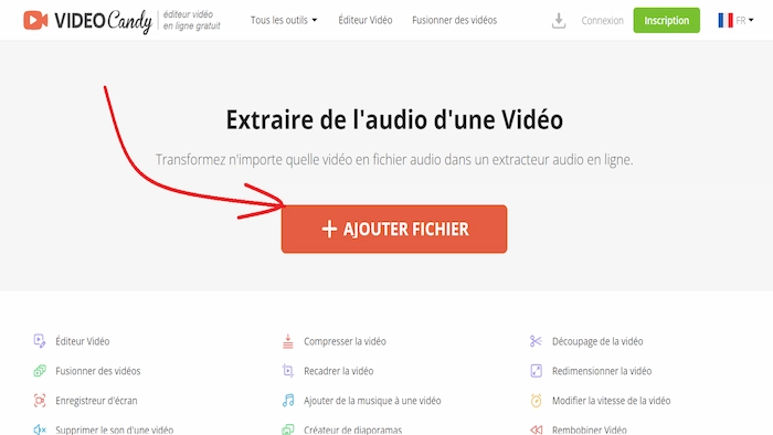 videocandy extraire son video youtube sans logiciel