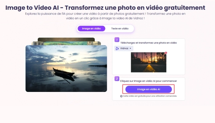 vidnoz ai creer une animation gratuite
