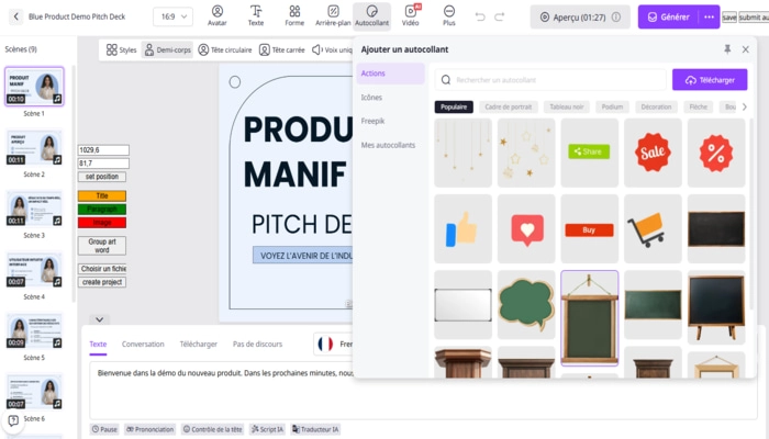 Vidnoz AI pitch video quatre