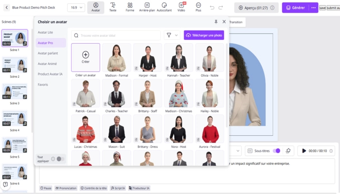 Vidnoz AI pitch video trois