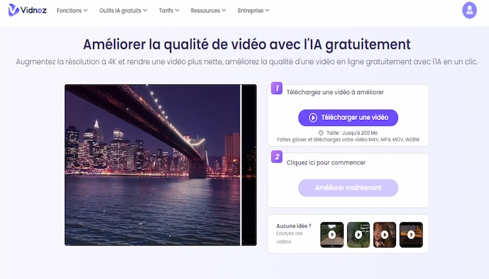 vidnoz ameliorateur et convertisseur de video full hd