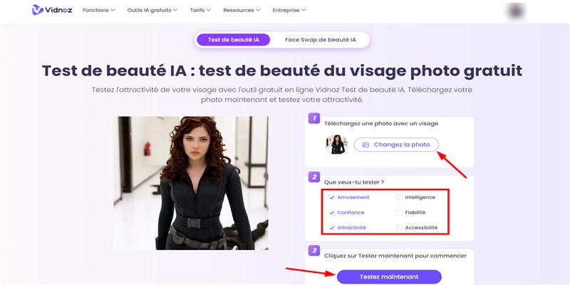 vidnoz test de beaute 1