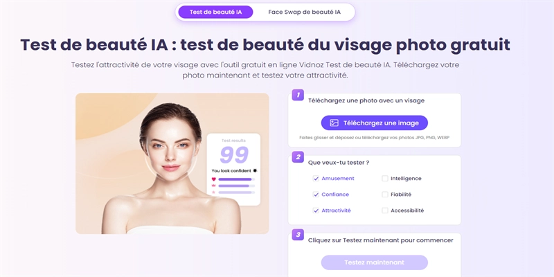 vidnoz test de beaute