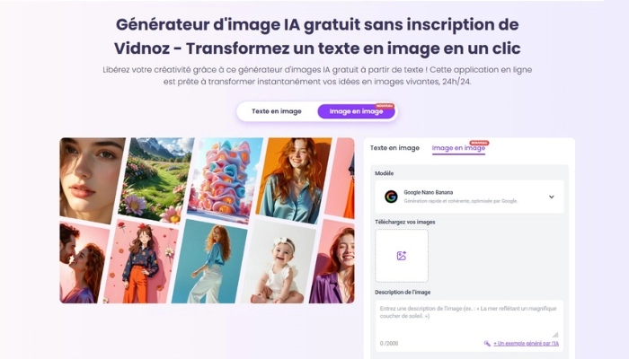 vidnoz transforme photo en broderie gratuitement