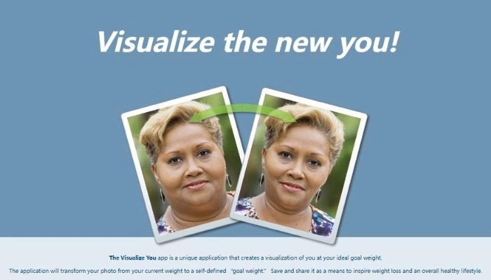 visualize you simulateur de perte de poids avec photo