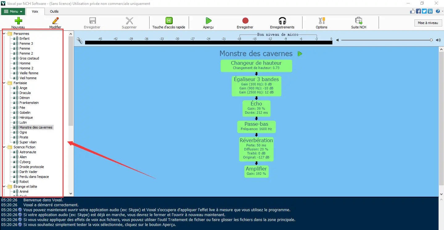 voxal voice changer deux modifier sa voix