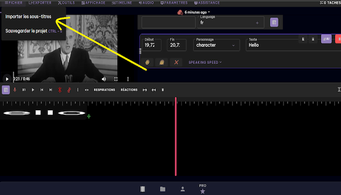 voxdub bande rythmo etape quatre