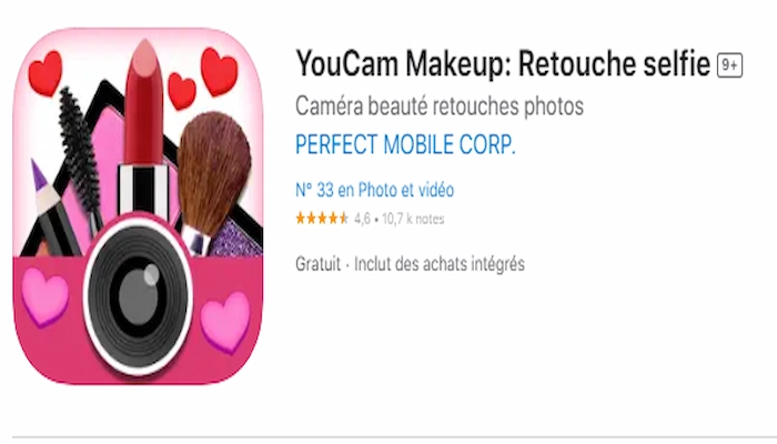 youcam enlever les yeux rouges