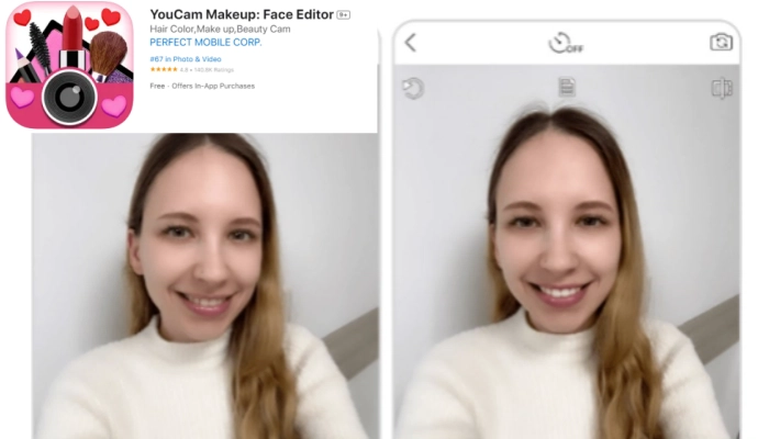 youcam makeup blanchir les dents sur les photos