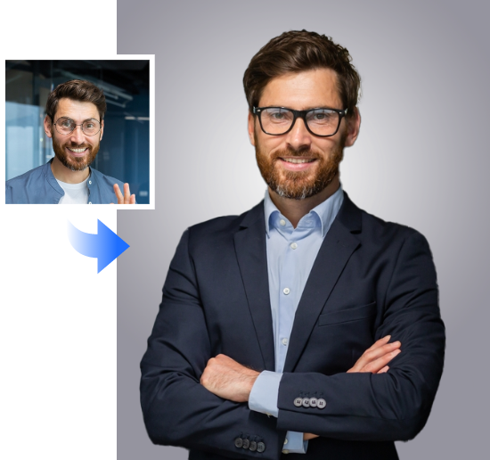 Générateur IA de photo professionnelle gratuit pour CV