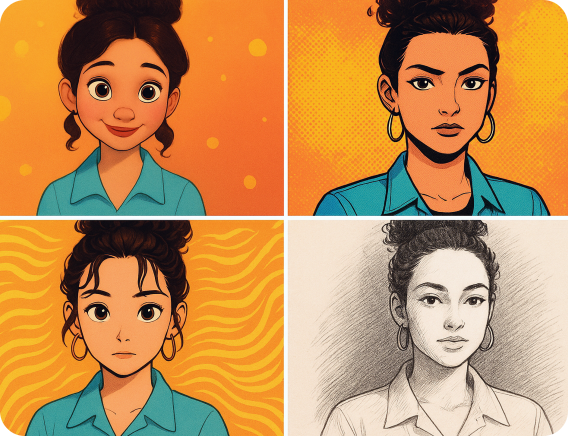 4 filtres dessin animé gratuits en ligne