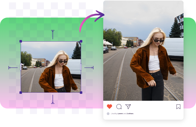Agrandisseur d'image IA pour les réseaux sociaux