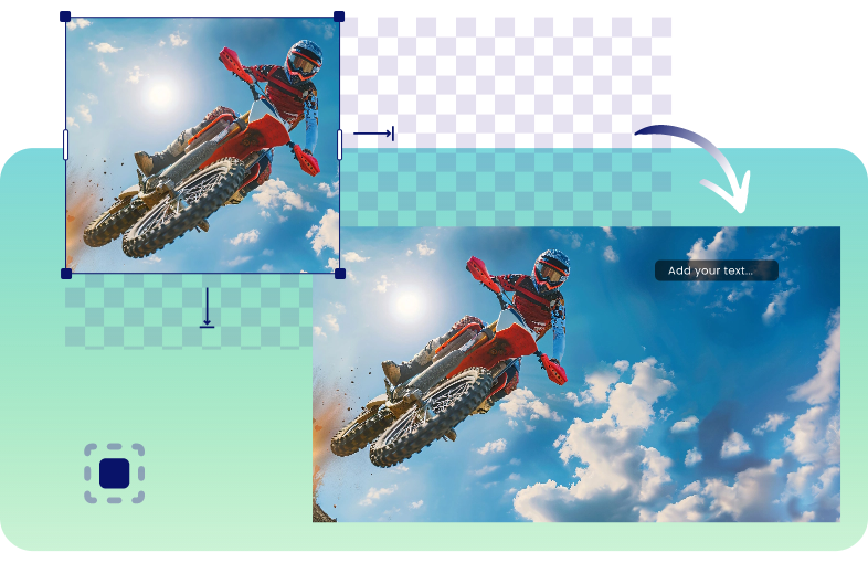Agrandisseur d'image IA pour le design graphique
