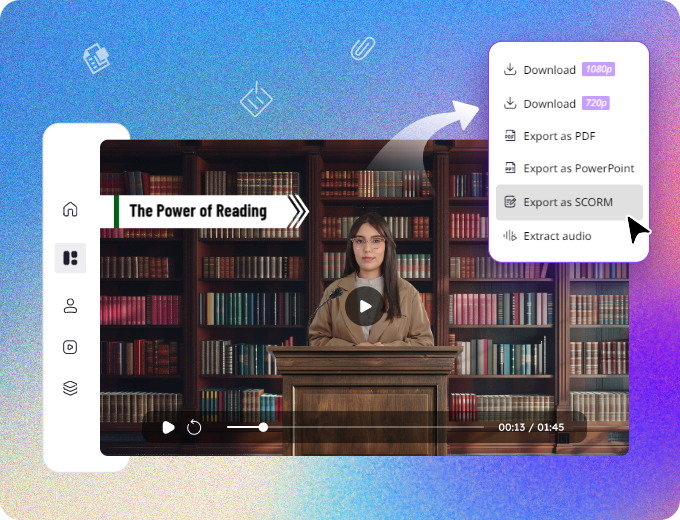 Exporter les vidéos de cours au format SCORM