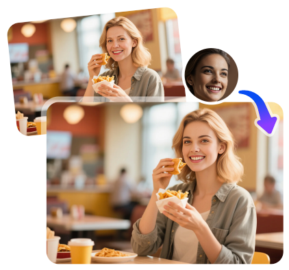 Échange de visage pour Marketing Personnalisé