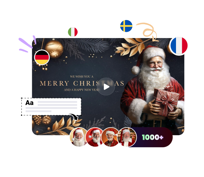 Créer vidéos père noël personnalisées