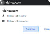 Autoriser l’accès de votre navigateur à la caméra